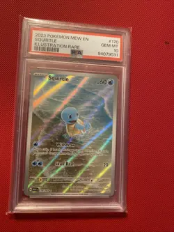 PokÃ©mon TCG Squirtle 170/165 Scarlet & Violet 151 Illustration Rare Holo Card - Image 1