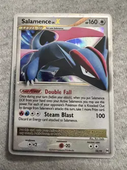 PokÃ©mon TCG Salamence LV.X Arceus Holo Card 98/99 Rare - Image 4
