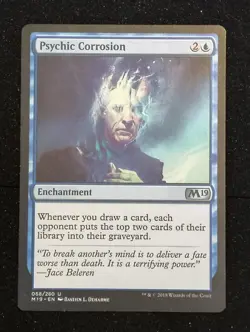 Psychic Corrosion 1x - Core Set 2019 - Regular - MTG Magic the Gathering - LP - Image 1