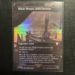 Minas Morgul, Dark Fortress 0514 Borderless Lord of the Rings MTG MAGIC Foil - Image 1
