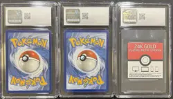 CGC 8 9 8 PHOEBE 161 GLORIA TG26 CLEFAIRY 24K CANDY GOLD PLATING STICKER POKEMON - Image 2