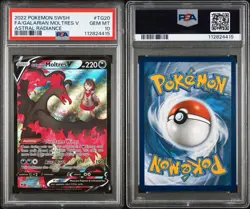 2022 Pokemon Galarian Moltres V TG20/TG30 Astral Radiance Full Art PSA 10 Gem mt - Image 3