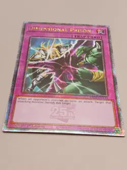 Yugioh Dimensional Prison RA04-EN132 Quarter Century Secret Rare 1st Edition NM - Image 1