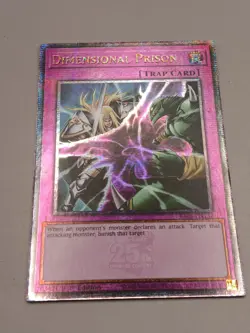 Yugioh Dimensional Prison RA04-EN132 Quarter Century Secret Rare 1st Edition NM - Image 2