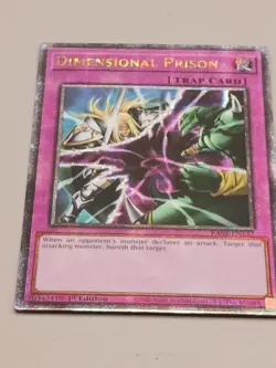 Yugioh Dimensional Prison RA04-EN132 Quarter Century Secret Rare 1st Edition NM - Image 4