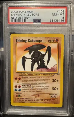 Shining Kabutops PSA 8 2002 Pokemon Neo Destiny - Image 1