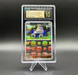 Snorlax (Master Ball Pattern) 143/165 Pokemon Card 151 Holo (JP) CGC PRISTINE 10 - Image 1