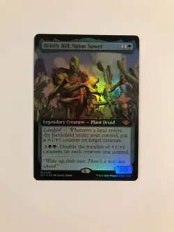MTG Bristly Bill, Spine Sower Extended Art Foil â€“ OTJ â€“ Never Played - Mint - Image 1