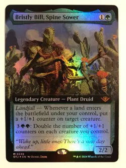 MTG Bristly Bill, Spine Sower Extended Art Foil â€“ OTJ â€“ Never Played - Mint - Image 2