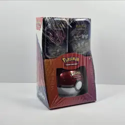 Brand New 3-Pack Sealed Pokemon TCG Paldean Fates Tin (2) and Poke Ball PokÃ©mon - Image 1