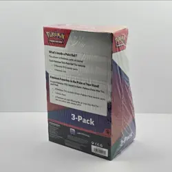 Brand New 3-Pack Sealed Pokemon TCG Paldean Fates Tin (2) and Poke Ball PokÃ©mon - Image 3