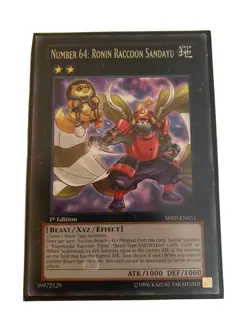 YUGIOH  Number 64: Ronin Raccoon Sandayu Deck 41 - Cards with BRAND NEW Sleeves - Image 2