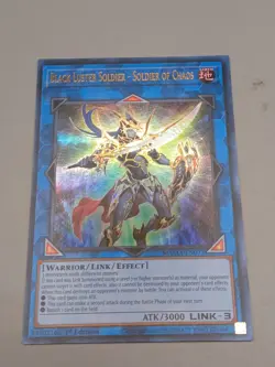 BLACK LUSTER OF CHAOS SOLDIER OF CHAOS  1ST ULTRA RARE MAMA-EN073 YUGIOH! - Image 2