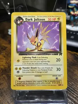 Pokemon Dark Jolteon 38/82 Team Rocket 2000 TCG Card ENG English - Image 1