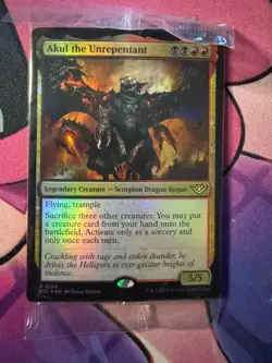 MTG Akul the Unrepentant Prerelease Promo Sealed With Arena Code Card - Image 1