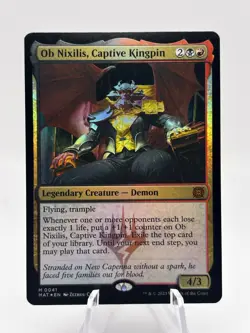 Ob Nixilis, Captive Kingpin 0041 Foil MOM: The Aftermath MAT MTG NM - Image 1