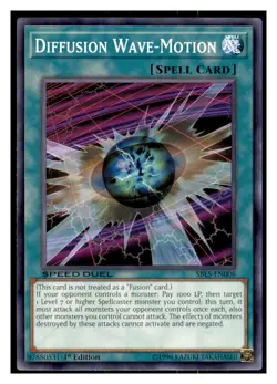 Yugioh Diffusion Wave-Motion #SBLS-EN008 Speed Duel: Arena of Lost Souls LP - Image 1
