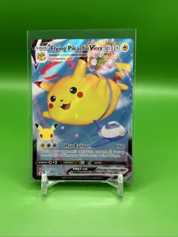 Pokemon Celebrations Flying Pikachu VMAX Full Art Holo Card 007/025 - Image 1
