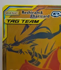 Pokemon SM247 Reshiram & Charizard GX Promo Card NM - Image 2