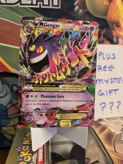 Pokemon TCG XY Phantom Forces M Gengar EX Ultra Rare Holo Card 35/119 MP Mega - Image 2