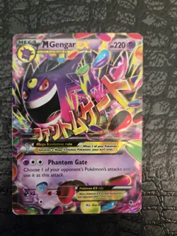 Pokemon TCG XY Phantom Forces M Gengar EX Ultra Rare Holo Card 35/119 MP Mega - Image 5
