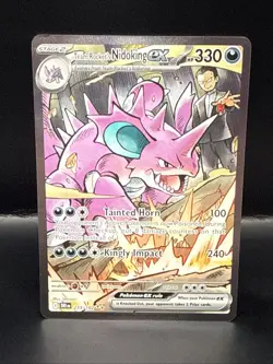 Pokemon Team Rockets Nidoking EX Sir 233/132 Destined Rivals - Image 2