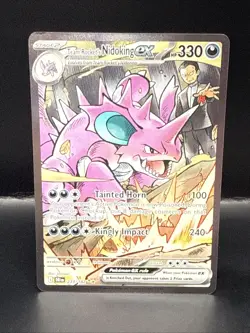 Pokemon Team Rockets Nidoking EX Sir 233/132 Destined Rivals - Image 3