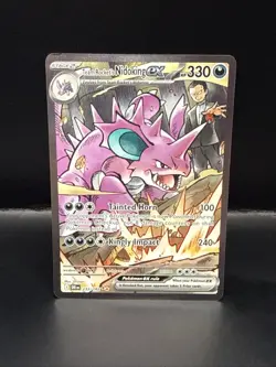 Pokemon Team Rockets Nidoking EX Sir 233/132 Destined Rivals - Image 4
