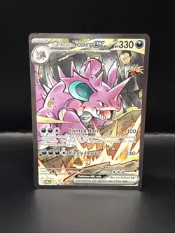 Pokemon Team Rockets Nidoking EX Sir 233/132 Destined Rivals - Image 5
