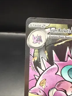 Pokemon Team Rockets Nidoking EX Sir 233/132 Destined Rivals - Image 7