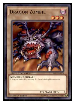 Yugioh Dragon Zombie #SBLS-EN028 Speed Duel: Arena of Lost Souls LP - Image 1