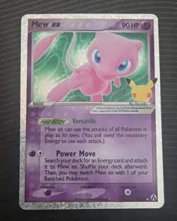 PokÃ©mon Mew EX TCG Holo Rare Card 88/92 Celebrations Classic Collection  - Image 1