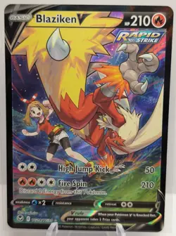 Blaziken V TG14/TG30 Pokemon Sword & Shield Silver Tempest Trainer Gallery NM - Image 1