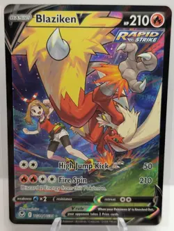 Blaziken V TG14/TG30 Pokemon Sword & Shield Silver Tempest Trainer Gallery NM - Image 13