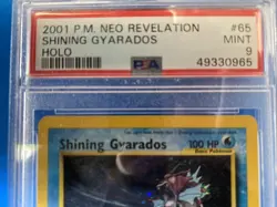 PokÃ©mon TCG Shining Gyarados Holo Neo Revelation Card 65/64 PSA 9 - Image 3