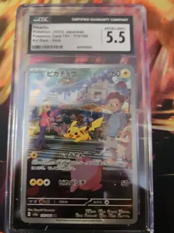 Pikachu 173/165 Sv2a: Pokemon Card 151 Holo (Japanese) CGC EXCELLENT +5.5 - Image 1