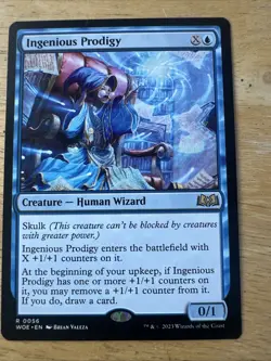 Ingenious Prodigy NM RARE Wilds of Eldraine [WOE] MTG #0056 Near Mint Regular - Image 1