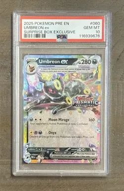 Pokemon Umbreon EX Surprise Box 060/131 Prismatic Evolutions Stamp PSA 10 - Image 1