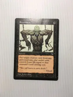 MTG Reanimate Tempest Regular MP/HP Magic The Gathering Single Rare - Image 1