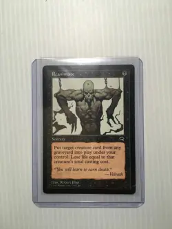 MTG Reanimate Tempest Regular MP/HP Magic The Gathering Single Rare - Image 3