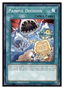 Yugioh Painful Decision #OP17-EN023 OTS Tournament Pack 17 LP - Image 1