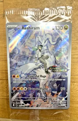 Pokemon TCG N's Reshiram Box Topper Stamped 167/159 Illustration Rare Near Mint - Image 1