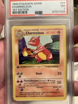 Pokemon Card Shadowless Charmeleon 1st Edition 24/102 Base Set PSA 7 - Image 7