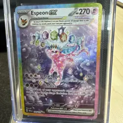 CGC 9 MINT Espeon EX Pre EN 155/131 SIR Pokemon Prismatic Evolutions Eevee - Image 2