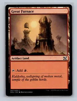 (2x) MTG Great Furnace (282/306 Mirrodin) & (067/076 Duel Decks) LP-MP - Image 3