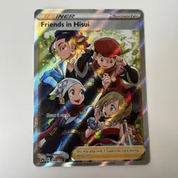 PokÃ©mon TCG Crown Zenith Full Art Friends In Hisui Holo Ultra Rare Card 148/159 - Image 1