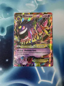 Pokemon TCG XY Phantom Forces M Gengar EX Ultra Rare Holo Card 35/119 Mega - Image 1