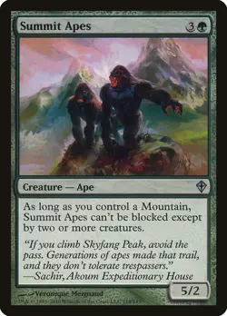 Summit Apes 114 WWK Uncommon MTG Meignaud Green Mountain Menace Creature EN - Image 1