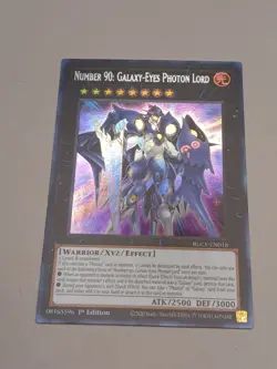 Yugioh Number 90: Galaxy-Eyes Photon Lord BLC1-EN018 Ultra Rare 1st Ed SILVER NM - Image 2