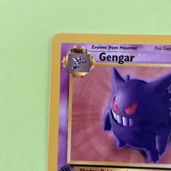 PokÃ©mon Gengar TCG 20/62 Fossil 1st Edition Regular Rare Never Played Nice Card - Image 3